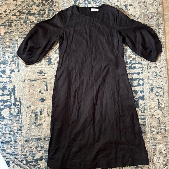 Everlane The Linen A-Line Midi Dress - Picture 4 of 8